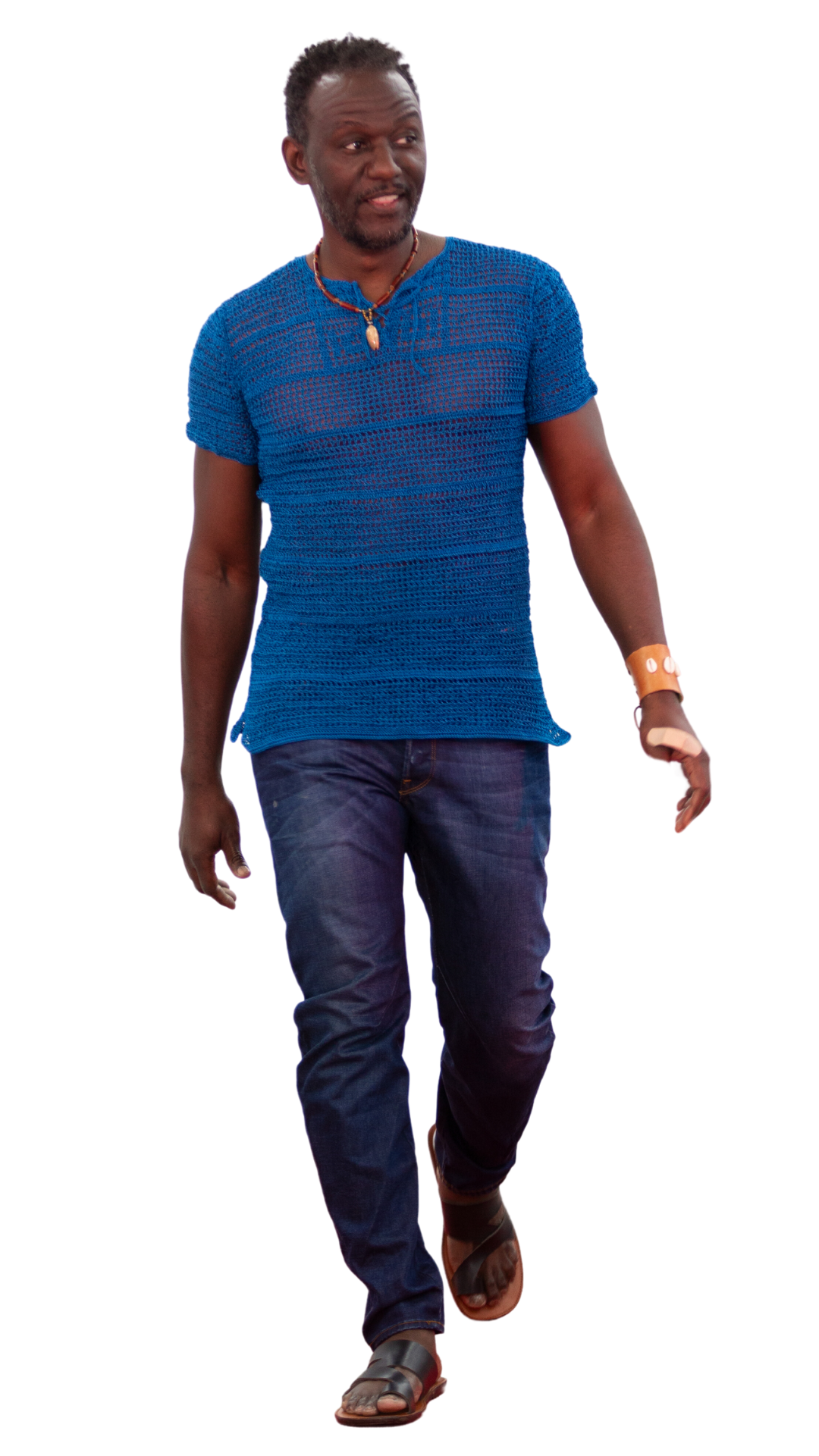 Azuei Men's Crochet Tee - Fabaley Fashion