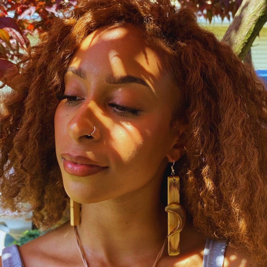 Planche Wooden Earrings - Fabaley Fashion