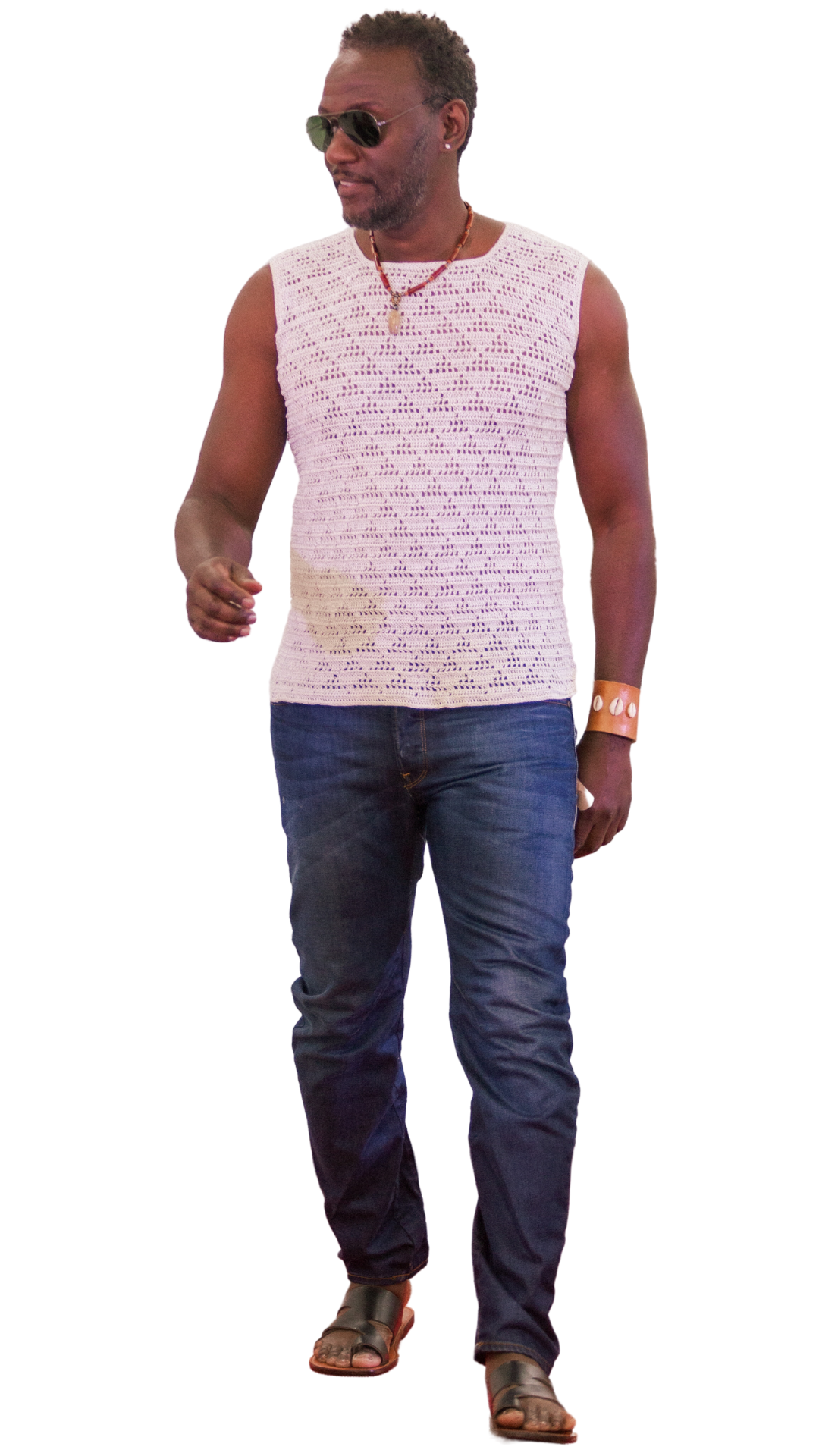 Plasir Men's Crochet Tee - Fabaley Fashion