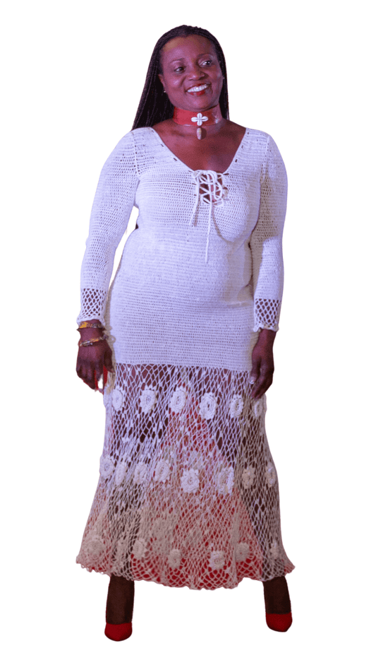 Rielle Maxi Crochet Dress - Fabaley Fashion