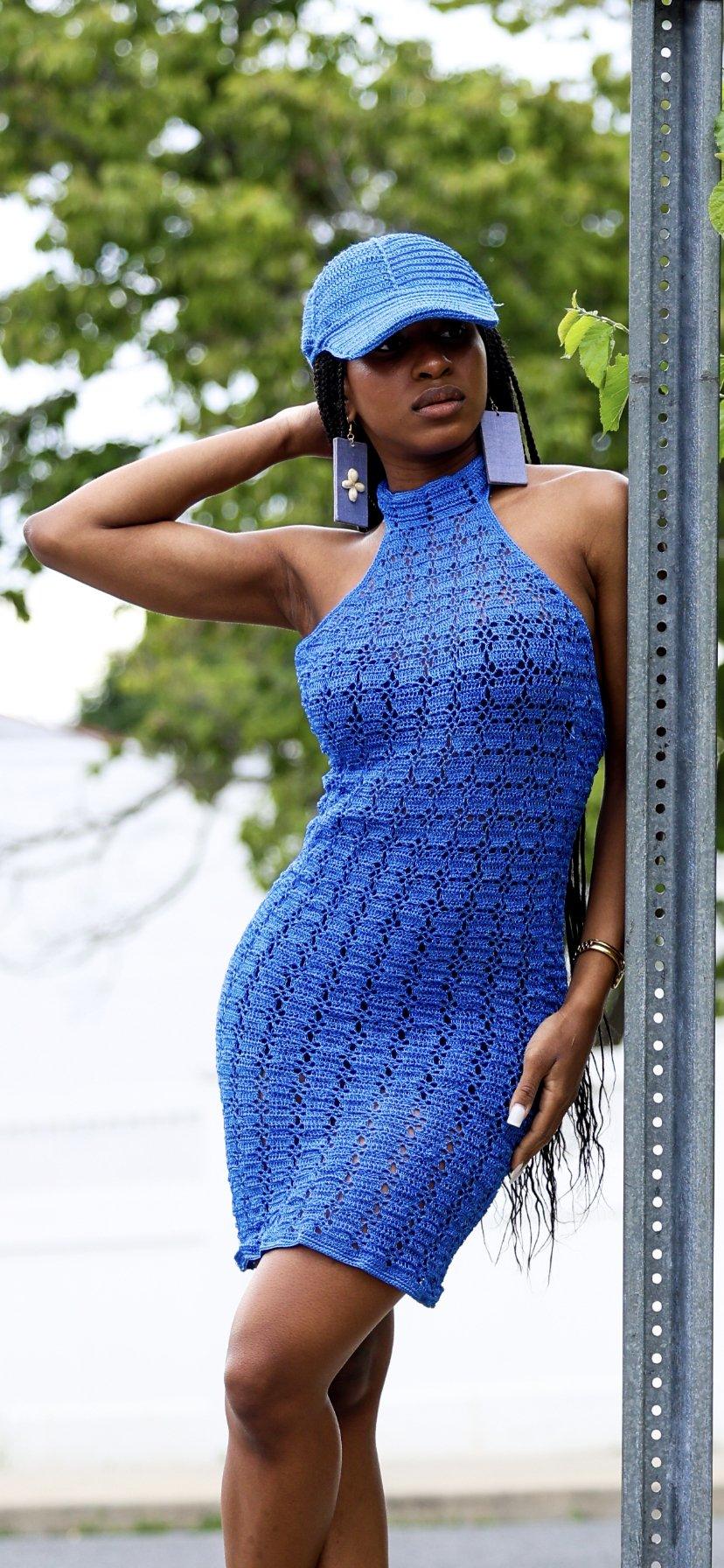 Bleu Mini Dress - Fabaley Fashion