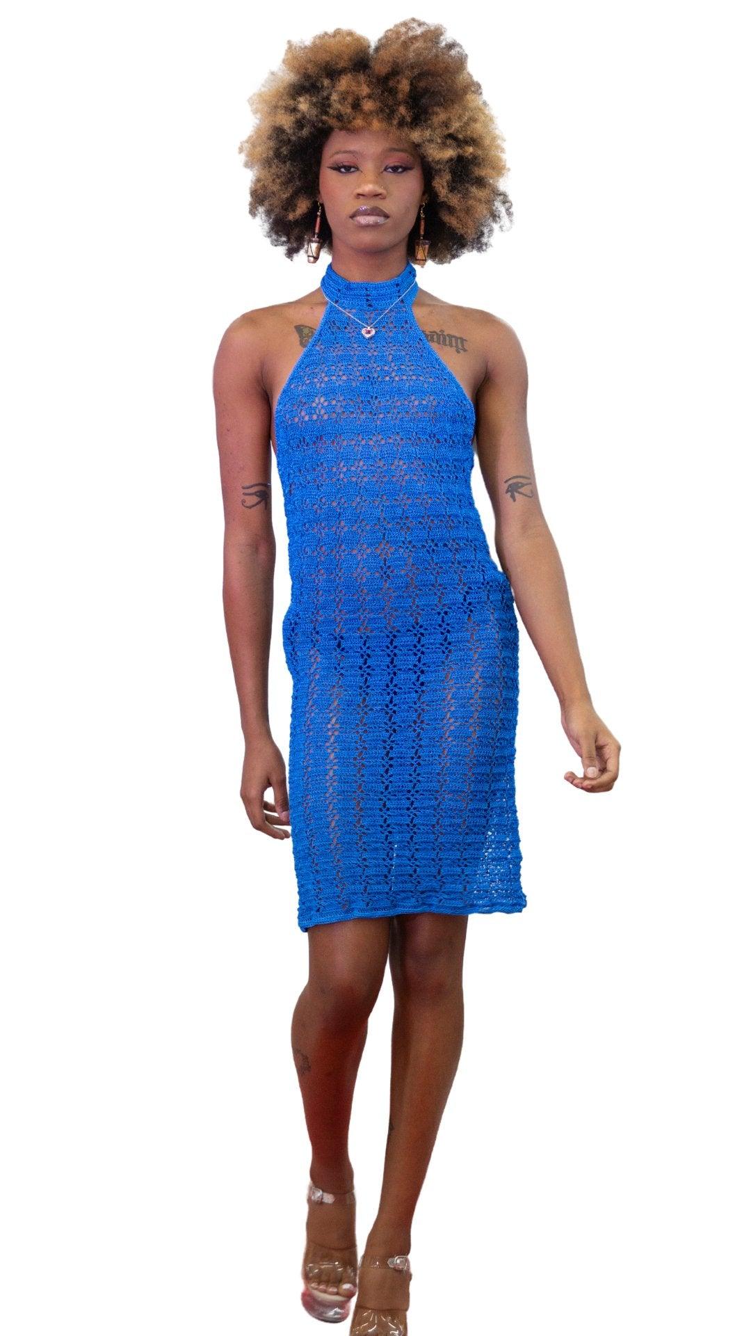 Bleu Mini Dress - Fabaley Fashion